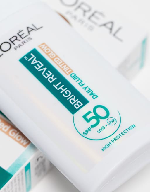 L'Oreal Paris Bright Reveal Daily Fluid Tinted Glow SPF 50+ Bronze Glow 50ml, 2 of 4