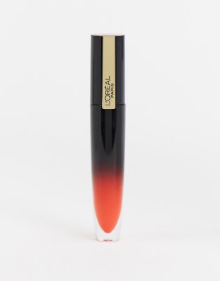 L'Oreal Paris - Brilliant Signature Ink - Hochglänzender Lippenstift, Be Impertinent-Rosa
