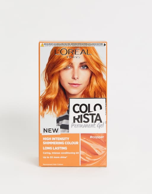 L Oreal Paris Colorista Copper Permanent Gel Hair Dye Asos Ammonia free for a pleasant smell. l oreal paris colorista copper permanent gel hair dye