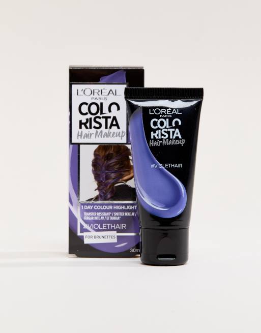 Loreal Paris Colorista Hair Makeup Colorazione Temporanea Per Capelli Bruni Viola