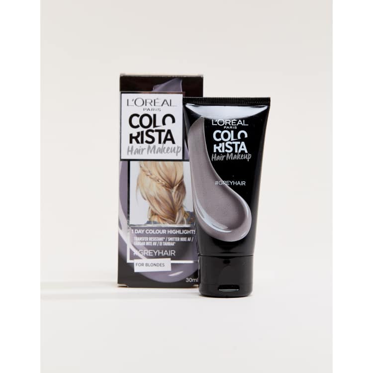 L Oreal Paris Colorista Hair Makeup Grey Temporary Blonde Colour ...