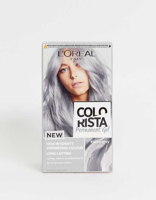 L Oreal Paris Colorista Silver Grey Permanent Gel Hair Dye Asos