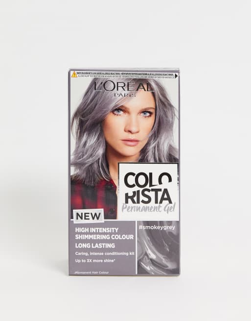 L Oreal Paris Colorista Smokey Grey Permanent Gel Hair Dye Asos