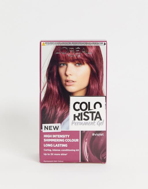 L Oreal Paris Colorista Violet Purple Permanent Gel Hair Dye Asos