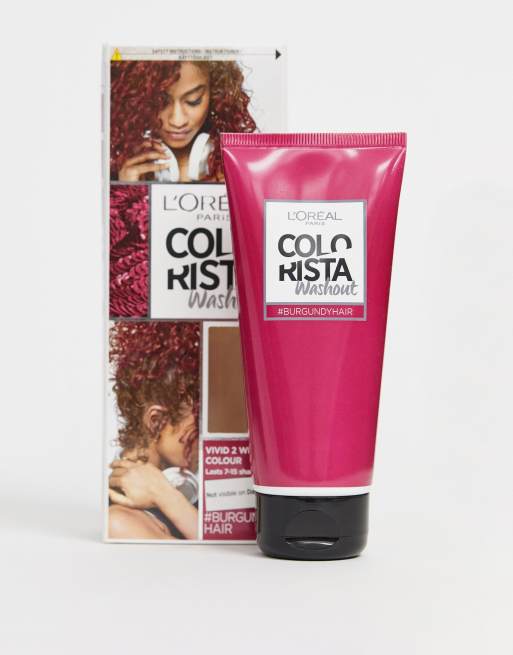 L'Oreal Paris Colorista Wash Out Hair Colour - Burgundy