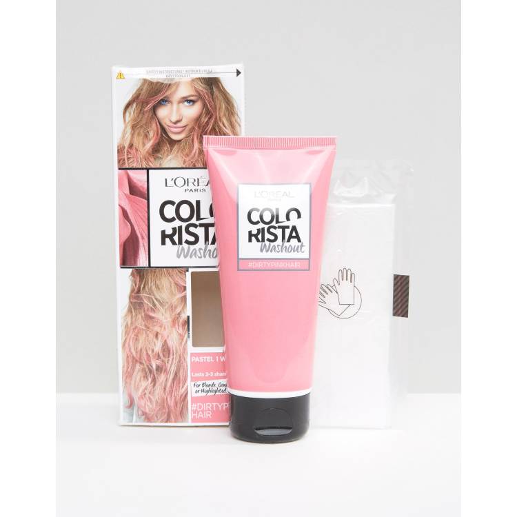 L Oreal Paris Colorista Wash Out Hair Colour Dirty Pink