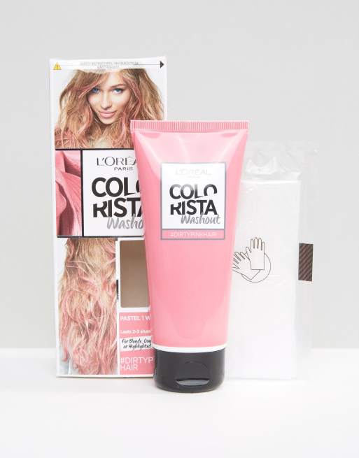 L'Oreal Paris Colorista Wash Out Hair Colour - Dirty Pink