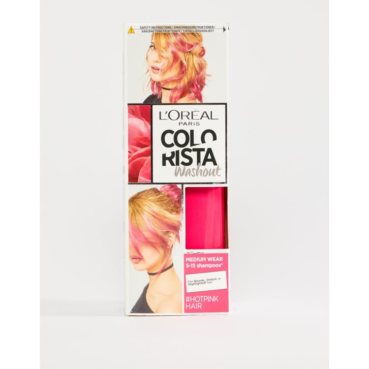 L Oreal Paris Colorista Wash Out Hair Colour Hot Pink