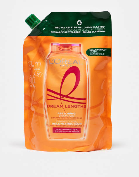 L'Oreal Paris Elvive Dream Lengths Restoring Shampoo Refill Pouch 500ml - view 1