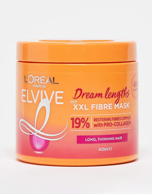 L'Oreal Elvive L'Oréal Paris Elvive Dream Lengths XXL Fibre Mask for Long Damaged Hair 400ml-No colour