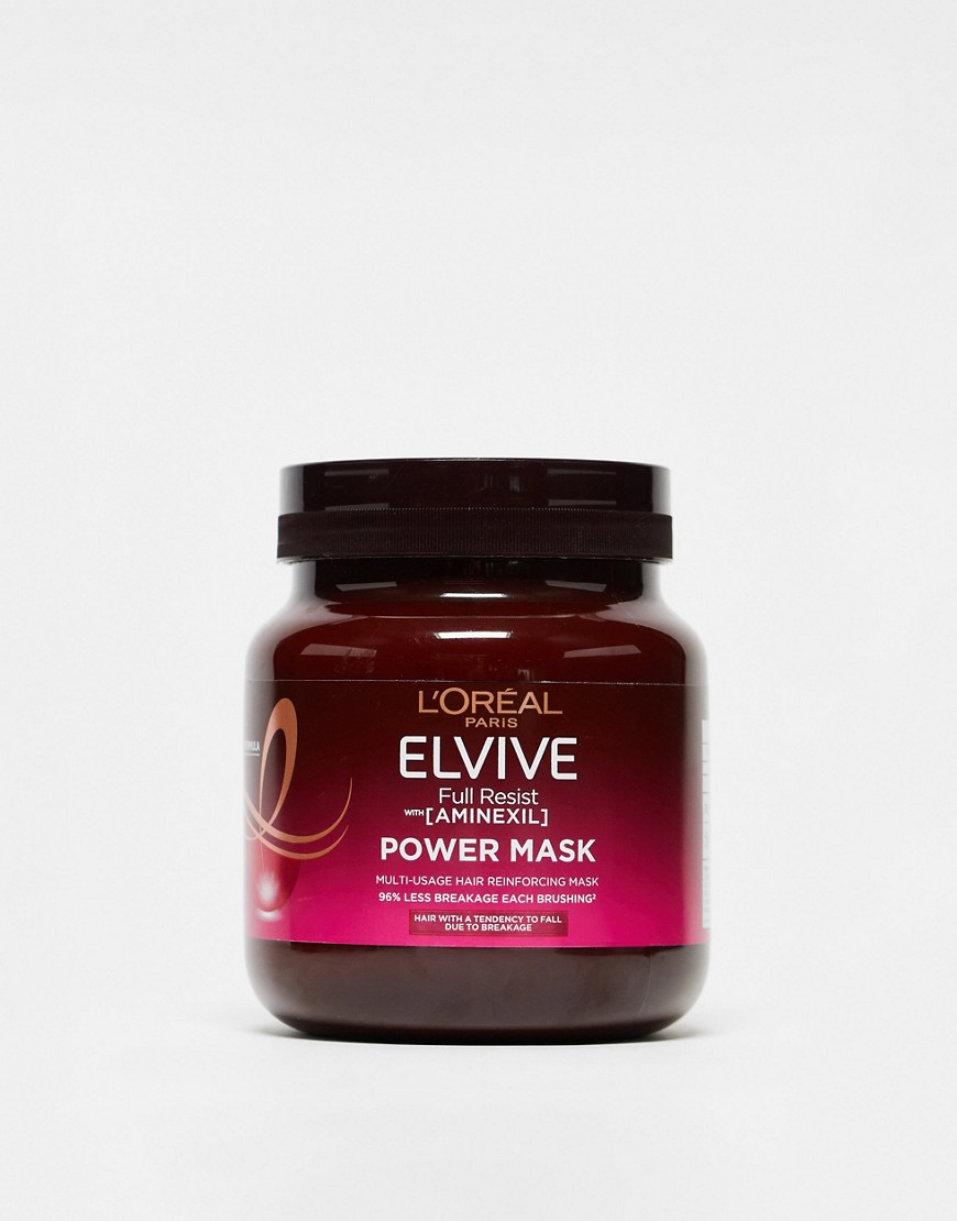 L’Oreal Paris Elvive Full Resist Power Mask With Aminexil for Hair Fall Due to Breakage 680ml-No colour
