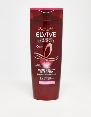 L'Oreal Elvive L'Oreal Paris Elvive Full Resist Reinforcing Shampoo With Aminexil 400ml-No colour