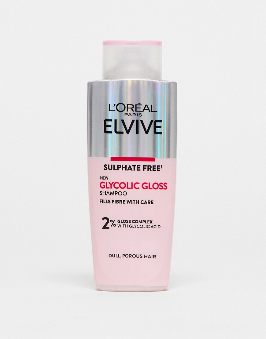L’Oreal Paris Elvive Glycolic Gloss Shampoo for Dull Porous Hair 200ml-No colour