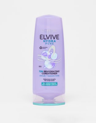 L'Oreal Elvive L'Oreal Paris Elvive Hydra Pure 72h Rehydrating Conditioner 400ml-No colour
