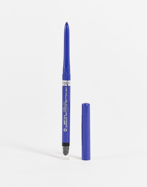 L'Oreal Paris - Infallible Grip - Eyeliner in gel con durata di 36 ore, colore blu elettrico