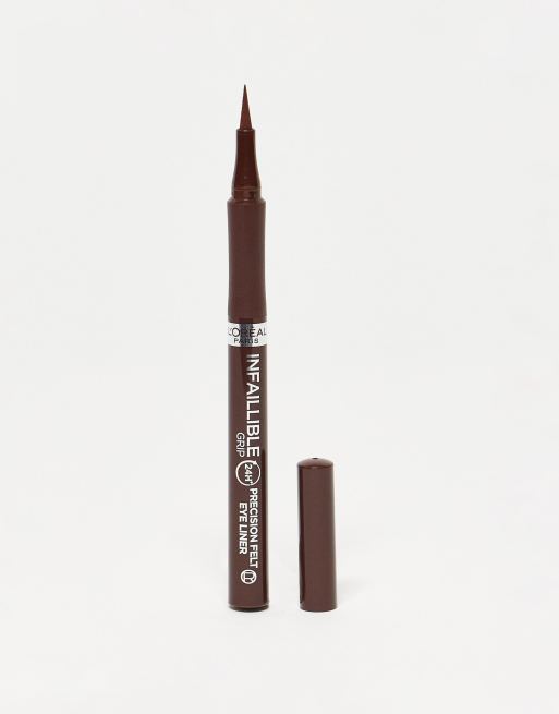 L Oreal Paris Infallible Grip Precision Felt 0.4mm 27H Longwear Eyeliner Brown