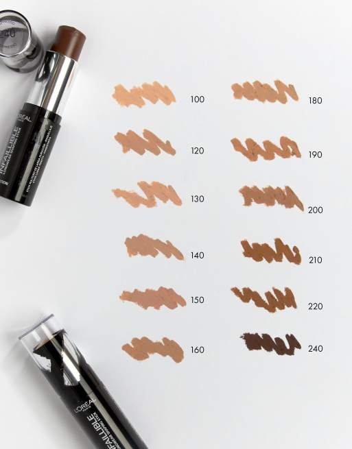 Fortløbende Almindelig Eksamensbevis L'Oreal Paris Infallible Shaping Stick Foundation | ASOS