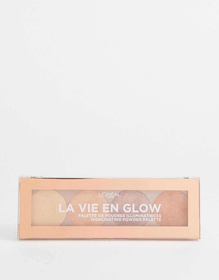 LOreal Paris La Vie En Glow Highlighting Powder Palette Warm Glow-Multi
