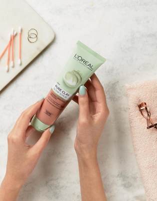 L'Oréal Paris Pure Clays Tonmasken | 3 Masken + Red Algae Glow, 50 Ml, Für Reine, Strahlende Haut