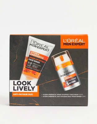 L'Oreal Paris – Men Expert – Look Lively – Zestaw dwóch produktów usuwających oznaki zmęczenia dla mężczyzn