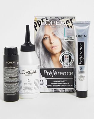 L'Oreal Paris Preference Vivids Permanent Gel Hair Dye in Silver Grey 10.11