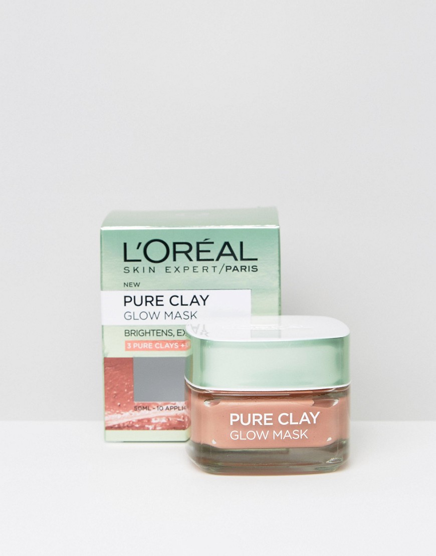 L'Oreal Paris – Pure – Ansiktsmask i lera för mera lyster-Ingen färg