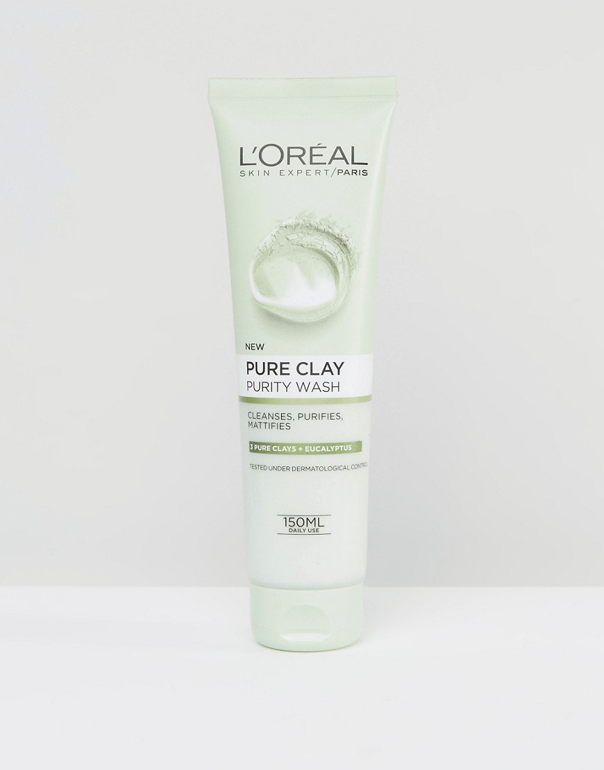 L'Oreal Paris Pure Clay Purity löddrande ansiktstvätt-Ingen färg