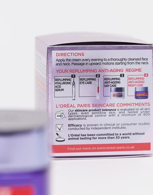 L'Oreal Paris - Revitalift filler anti ageing replumping night cream, 3 van 4