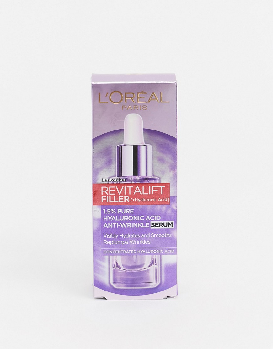 L'Oreal – Paris Revitalift Filler Hyaluronic Acid Anti-Wrinkle Dropper Serum – Serum 30 ml-Ingen färg