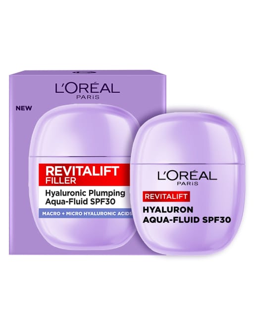 L'Oreal Paris – Revitalift Filler Plumping Aqua-Fluid – Sonnenschutz und Feuchtigkeitscreme mit LSF 30, 40 ml, 2 von 3