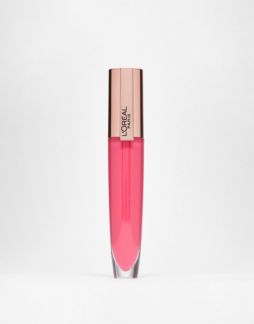 l'oreal paris - rouge signature - lucidalabbra trasparente volumizzante - 408 accentuate-rosa