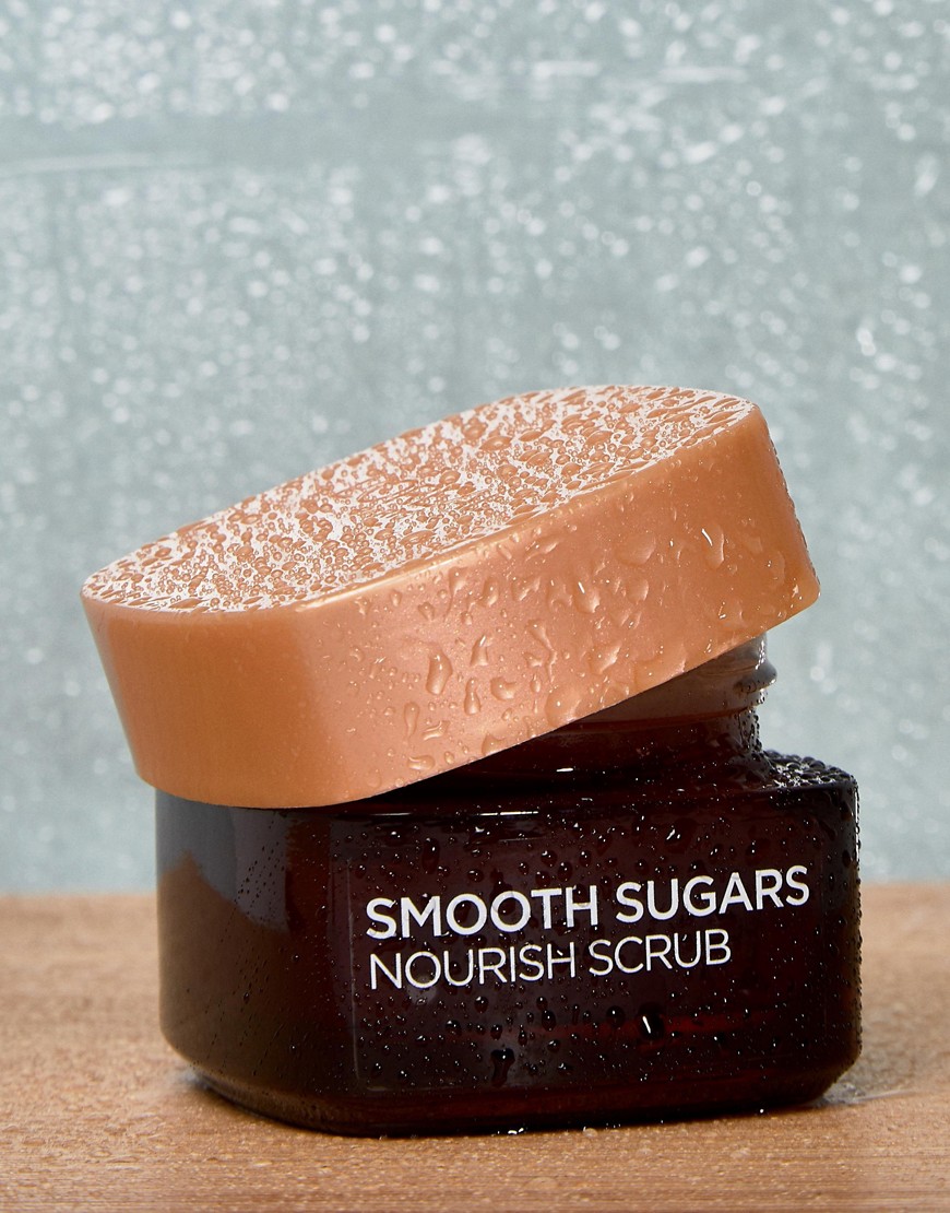 L'Oreal Paris - Smooth Sugar - Scrub viso e labbra nutriente al cacao da 50 ml-Marrone