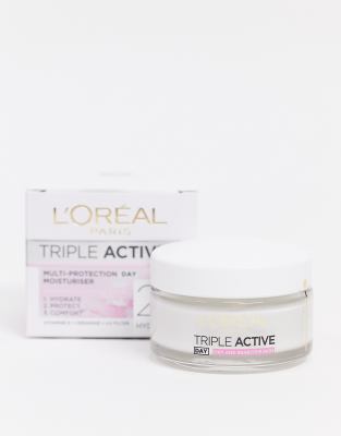 L'Oreal Paris - Triple Active Feuchtigkeitscreme für den Tag-Keine Farbe