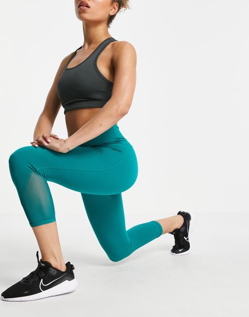 Nike Pro Women's Teal Capri Leggings Medium