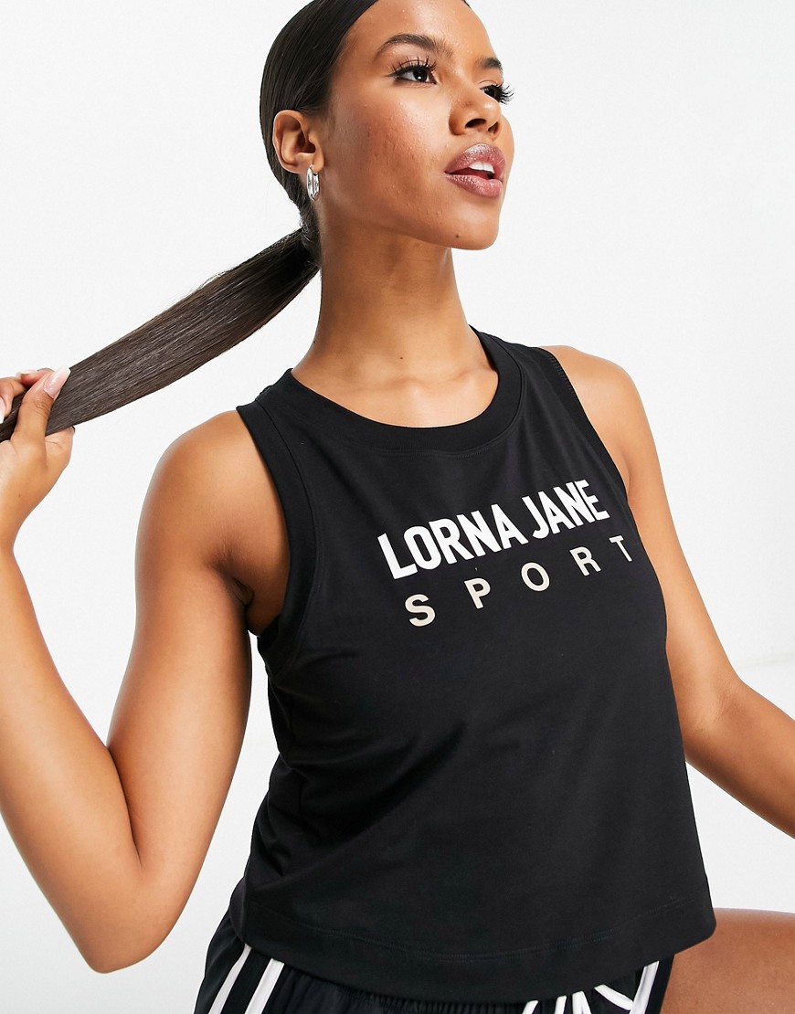 Lorna Jane - Débardeur avec logo - Noir