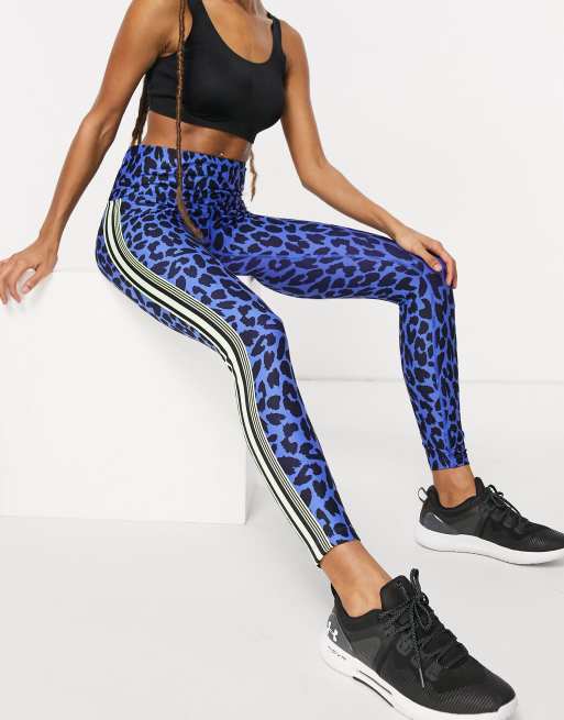 Blue shop leopard leggings