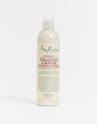 фото Лосьон для укладки для волос с ямайским черным касторовым маслом shea moisture strengthen & restore-бесцветный