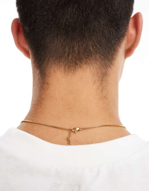 Lost - Collana placcata in oro 18 kt con ciondolo a moneta a forma di bussola, 4 di 4