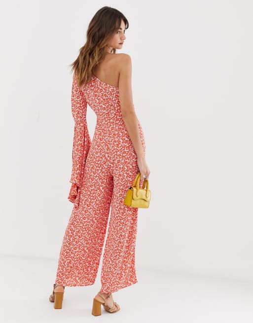Lost ink asymmetric jumpsuit sale