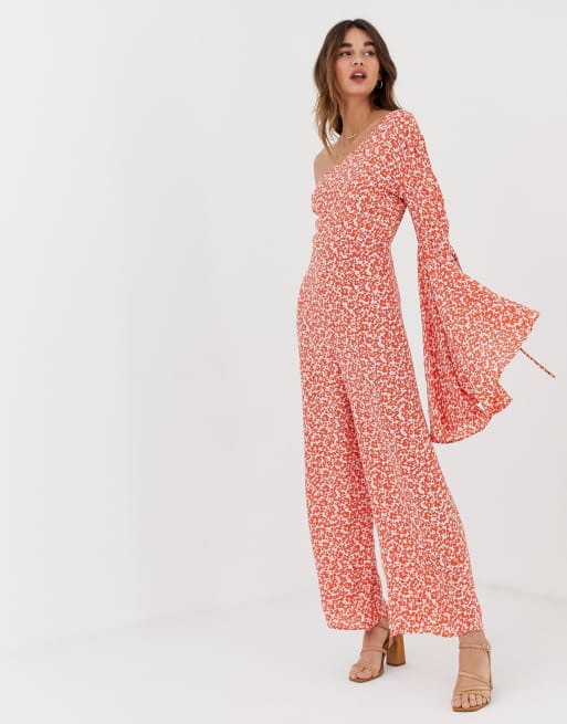 Lost ink asymmetric jumpsuit sale