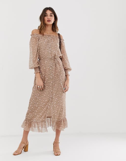 Lost ink bardot dress sale