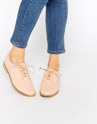 nude lace up shoes