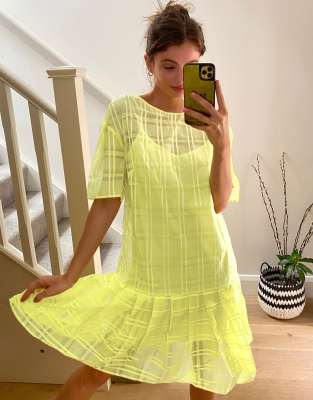 drop waist smock dress