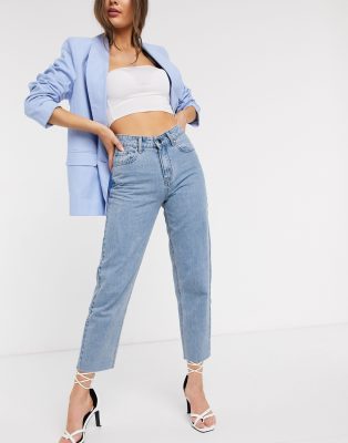 straight light wash jeans