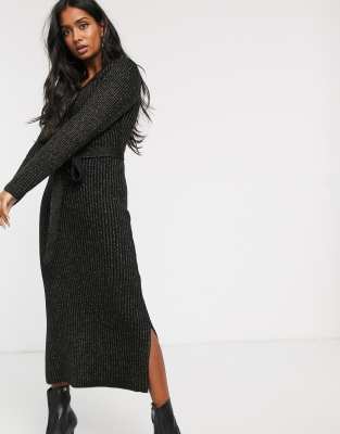 knitted glitter dress