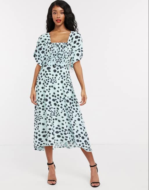 Oasis dalmatian store midi dress