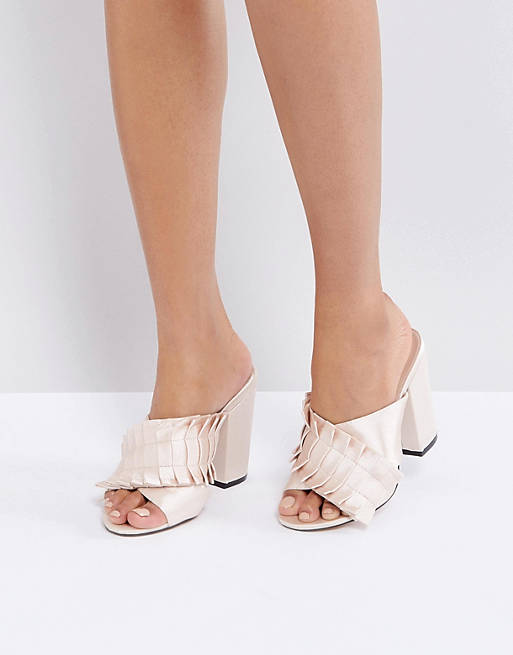 Lost Ink Pleat Detail Mules
