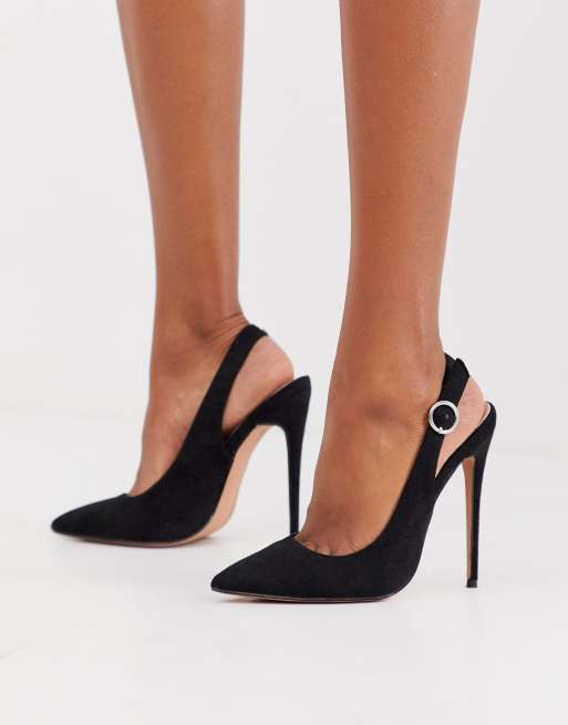 slingback pointed shoes