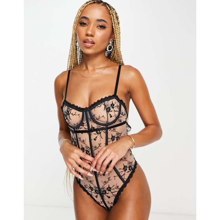 Balconette bodysuit hot sale