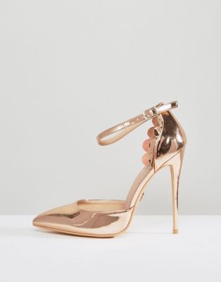 rose gold shoes wide fit
